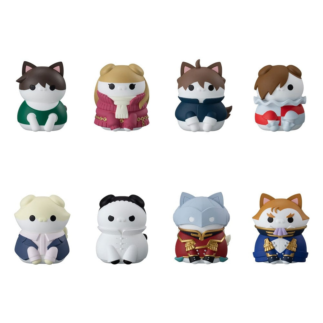 Produktbild Mobile Suit Gundam Mega Cat Project New Mobile Report Gundam Wing Nyandam samlarfigurer Cats Transformation Mission Accomplished! 3 cm sortiment (8)