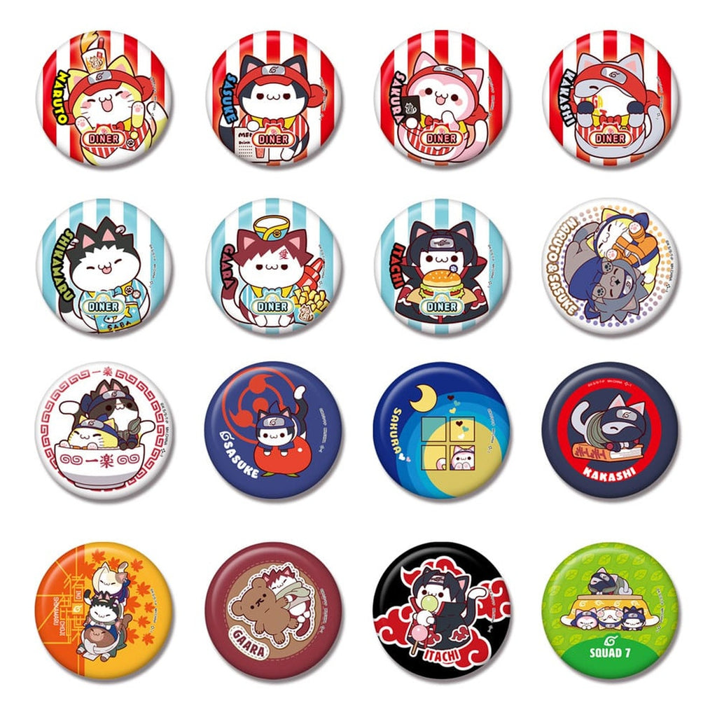 Produktbild Naruto Mega Cat Project Nyaruto! Metallpins 5 cm Sortiment (16)