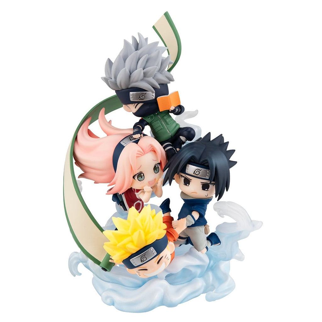 Produktbild Naruto Shippuden FigUnity PVC miniatyrstaty Samlas här, Team 7 13 cm (med gåva)