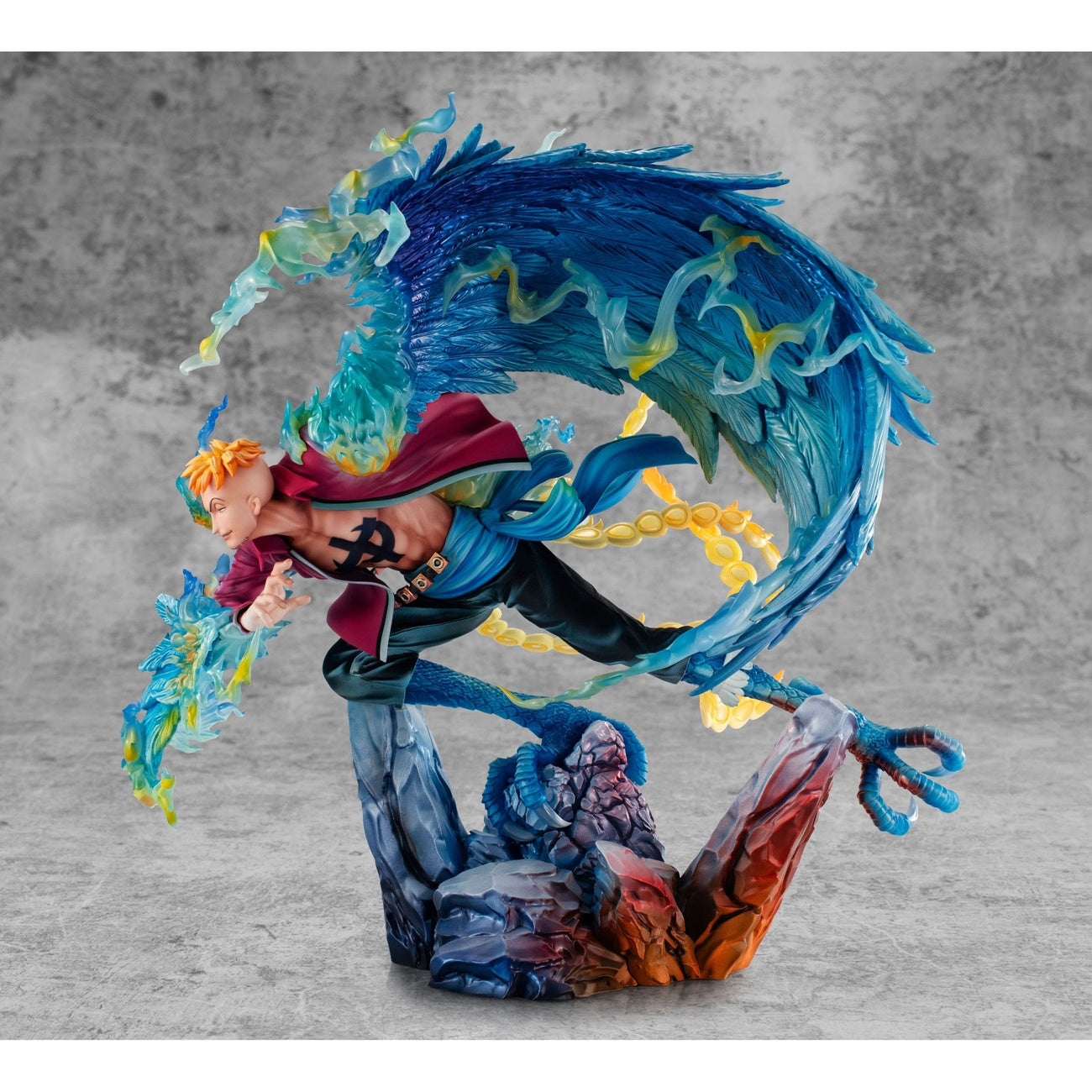 Produktbild One Piece P.O.P MAS Maximum PVC-staty Marco the Phoenix Ledare för 1:a Divisionen av Whitebeard Pirates 32 cm