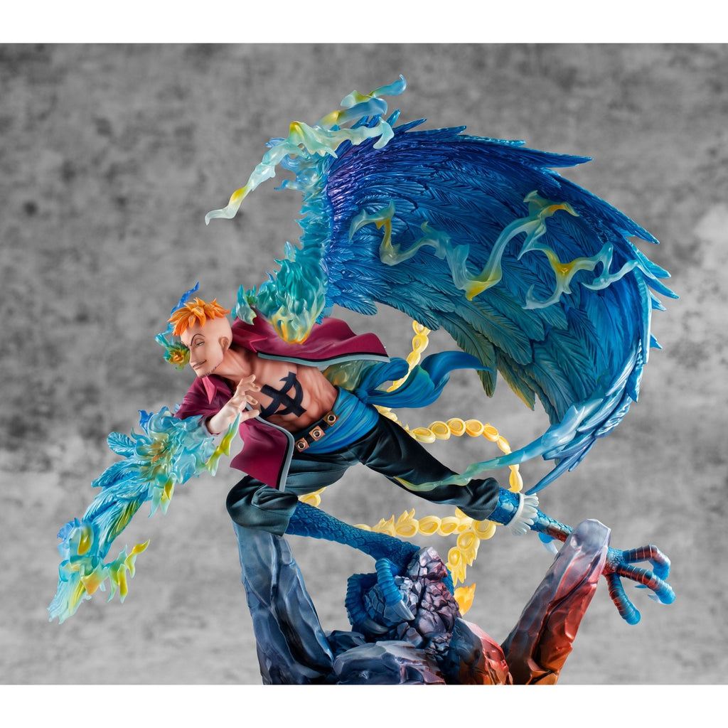 Produktbild One Piece P.O.P MAS Maximum PVC-staty Marco the Phoenix Ledare för 1:a Divisionen av Whitebeard Pirates 32 cm