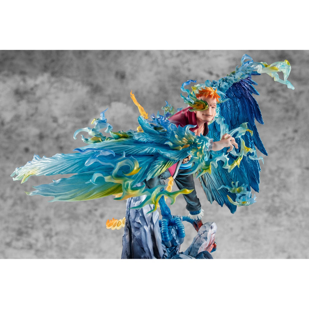 Produktbild One Piece P.O.P MAS Maximum PVC-staty Marco the Phoenix Ledare för 1:a Divisionen av Whitebeard Pirates 32 cm