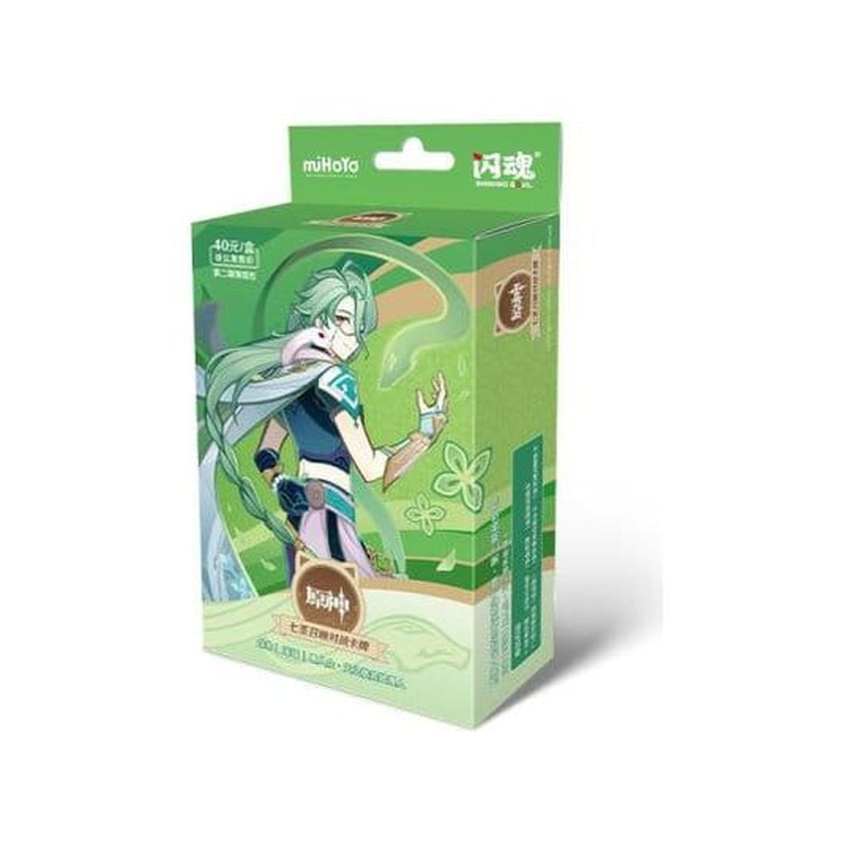 Produktbild Genshin Impact Samlarkortspel - Färdigbyggd Startlek 06 - Baizhu - Serie 2 *Kinesisk version*