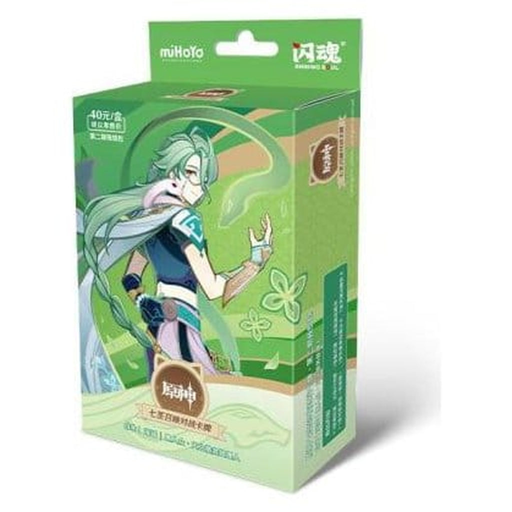 Produktbild Genshin Impact Samlarkortspel - Färdigbyggd Startlek 06 - Baizhu - Serie 2 *Kinesisk version*