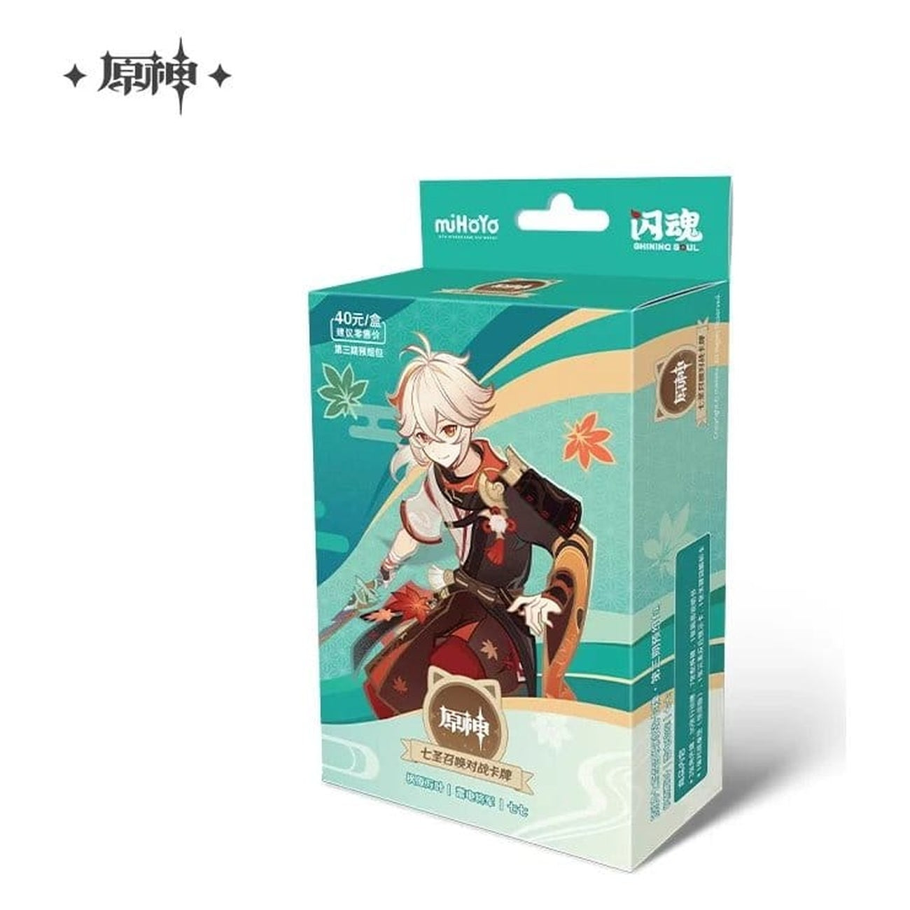 Produktbild Genshin Impact Samlarkortspel Series 03 Förbyggt Startdäck 07 Kaedehara Kazuha *Kinesisk version*