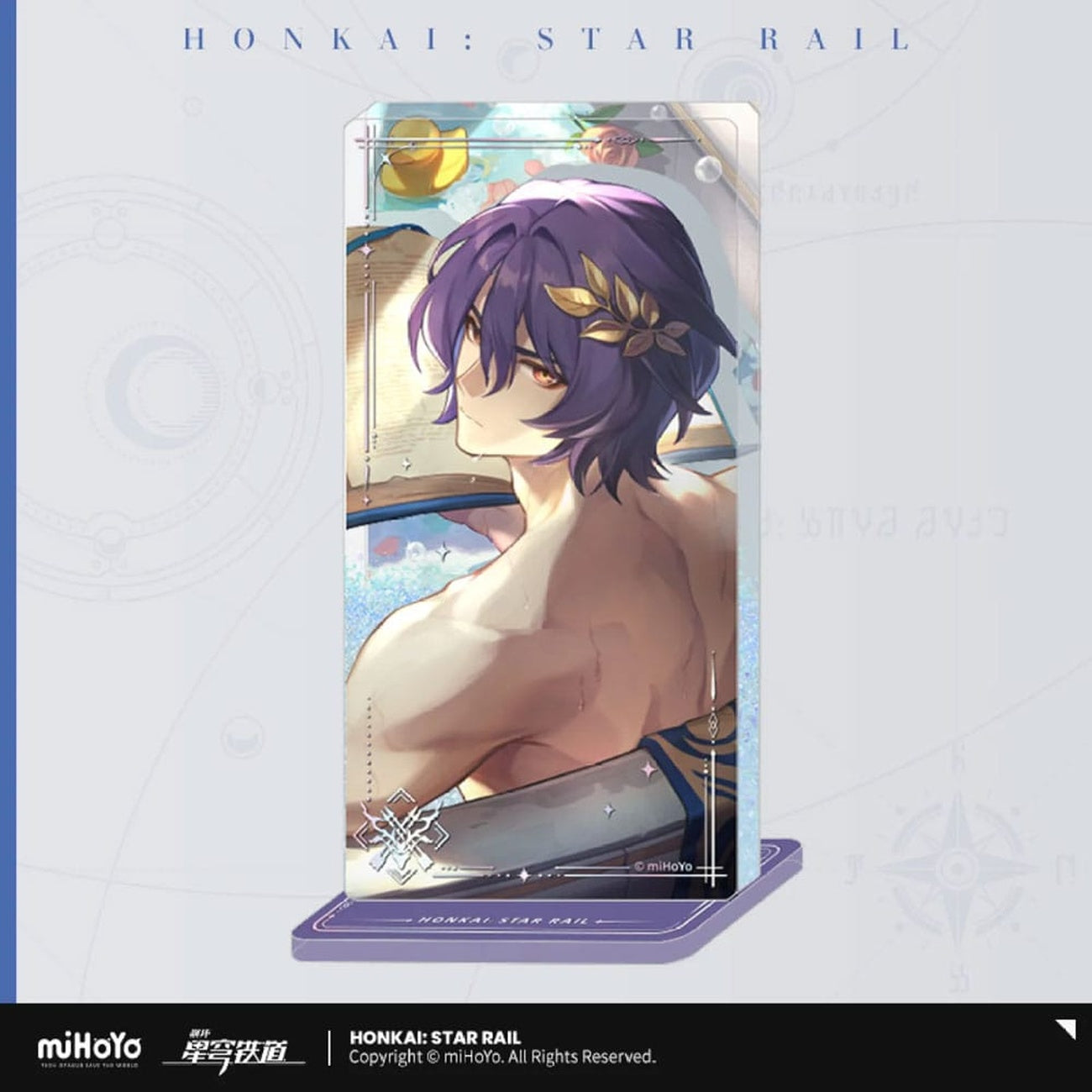 Produktbild Honkai: Star Rail Light Cone akrylprydnad med glitter: Dr. Ratio Baptism of Pure Thought 15 cm