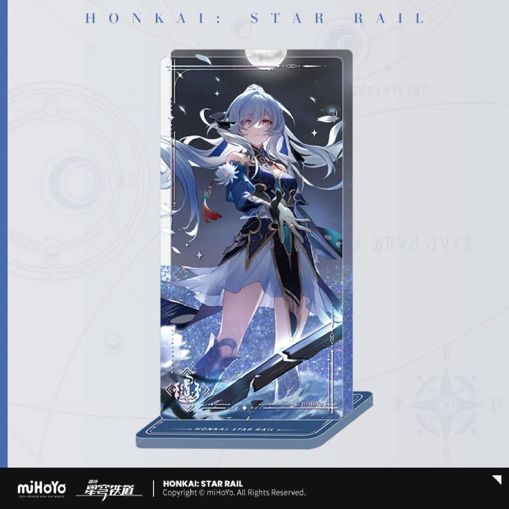 Produktbild Honkai: Star Rail Light Cone akrylprydnad med glitter: Jingliu I shall be my own Sword 15 cm