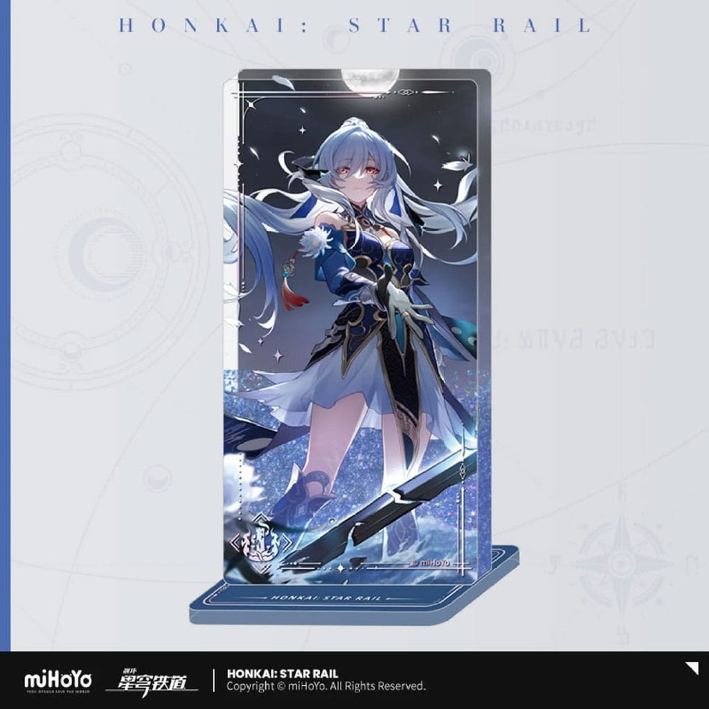 Produktbild Honkai: Star Rail Light Cone akrylprydnad med glitter: Jingliu I shall be my own Sword 15 cm