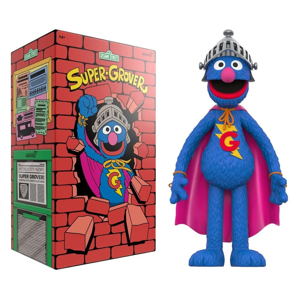 Produktbild Sesame Street Supersize vinylfigur Super Grover 36 cm