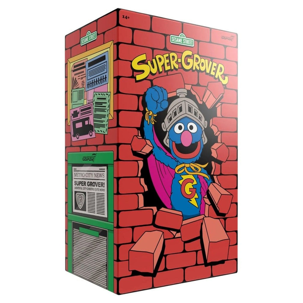 Produktbild Sesame Street Supersize vinylfigur Super Grover 36 cm
