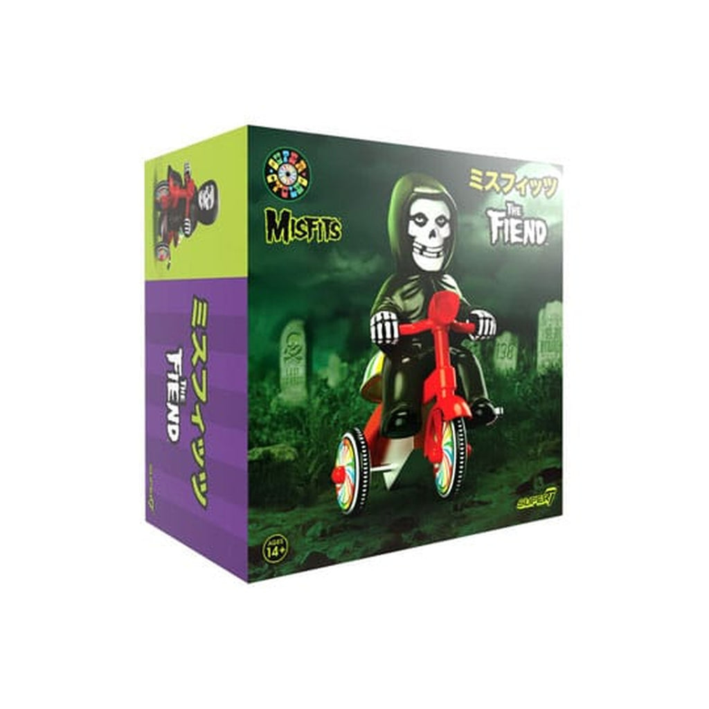 Produktbild Misfits Super Cycles actionfigur Fiend (svart med röd trike) 13 cm