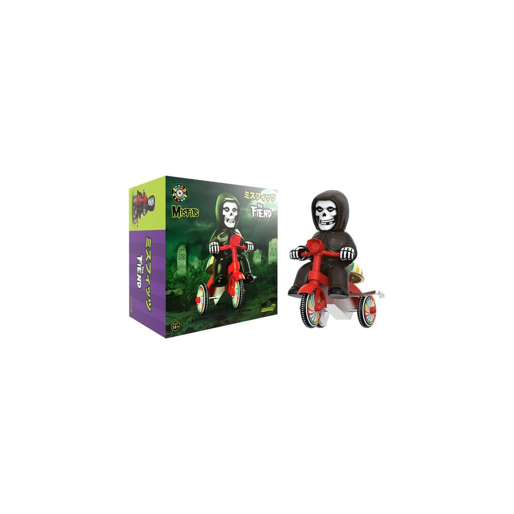Produktbild Misfits Super Cycles actionfigur Fiend (svart med röd trike) 13 cm