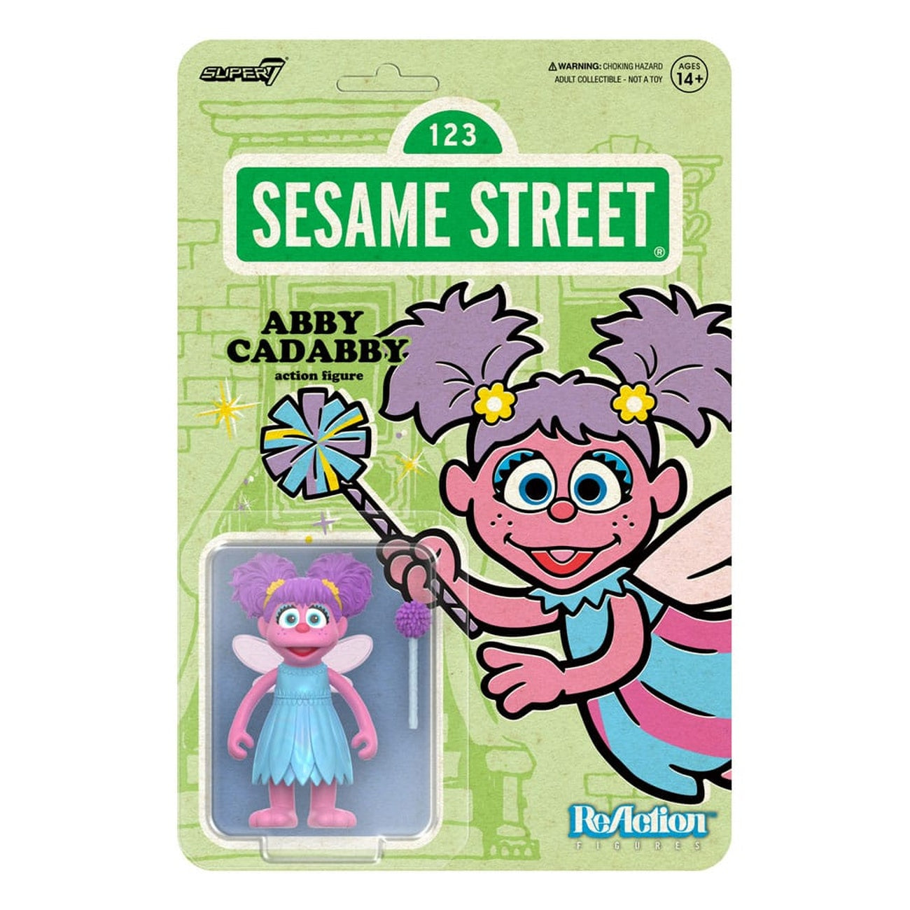 Produktbild Sesame Street ReAction actionfigur Wave 05 Abby Cadabby 10 cm