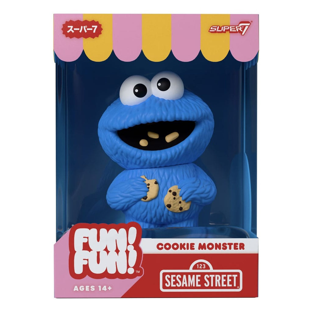Produktbild Sesame Street FUN! FUN! mjuk vinylfigur Wave 02 Cookie Monster 13 cm