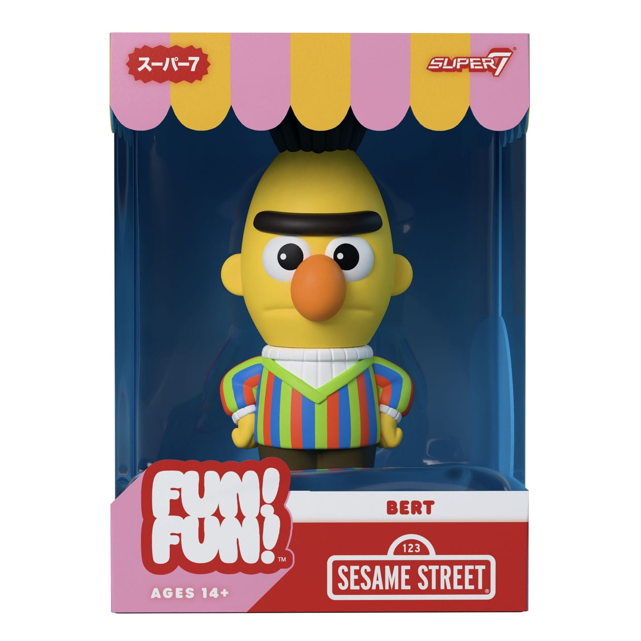 Produktbild Sesamgatan FUN! FUN! mjuk vinylfigur Wave 02 Bert 13 cm