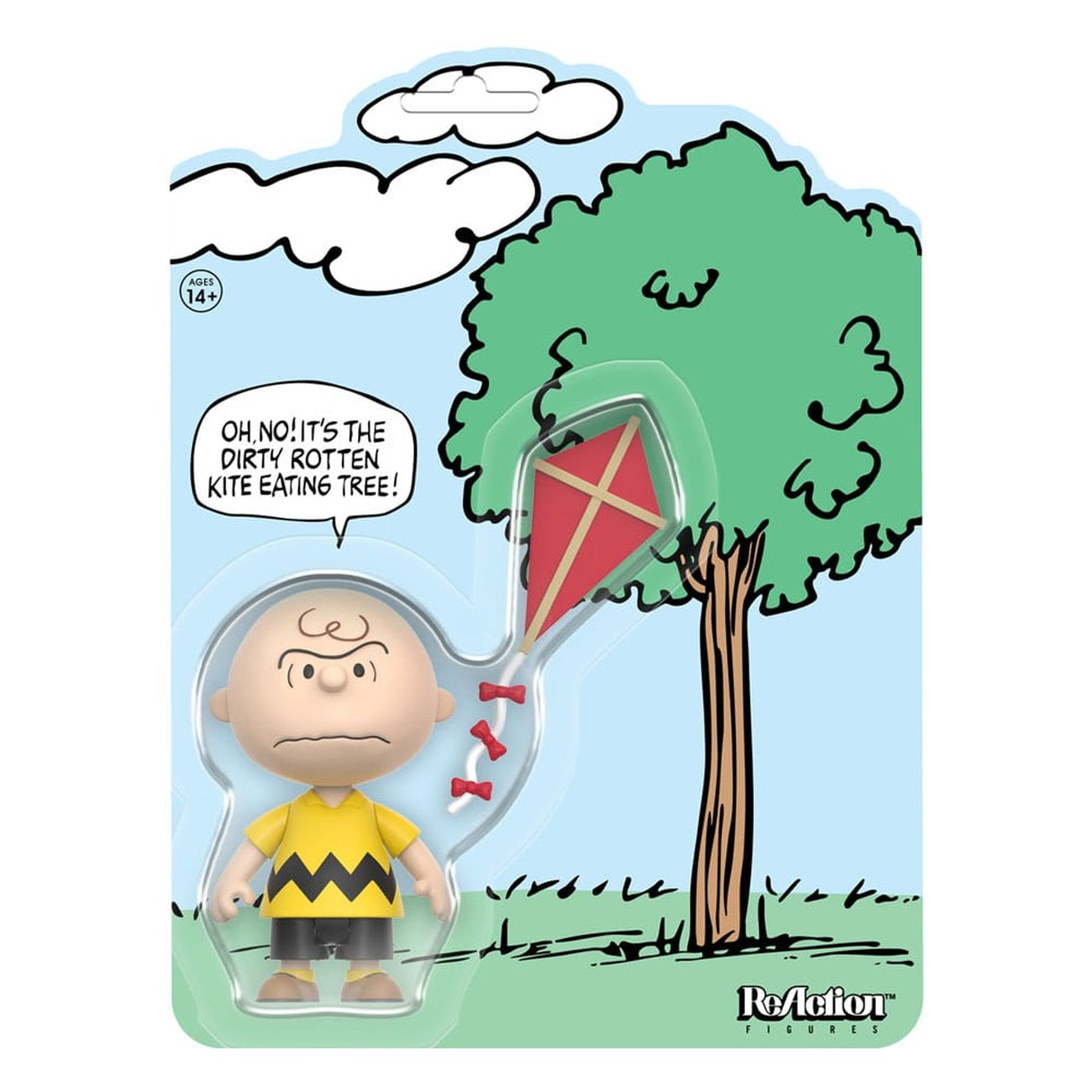 Produktbild Peanuts ReAction actionfigur Charlie Brown and the Kite-Eating Tree (Comic Panel) 9 cm