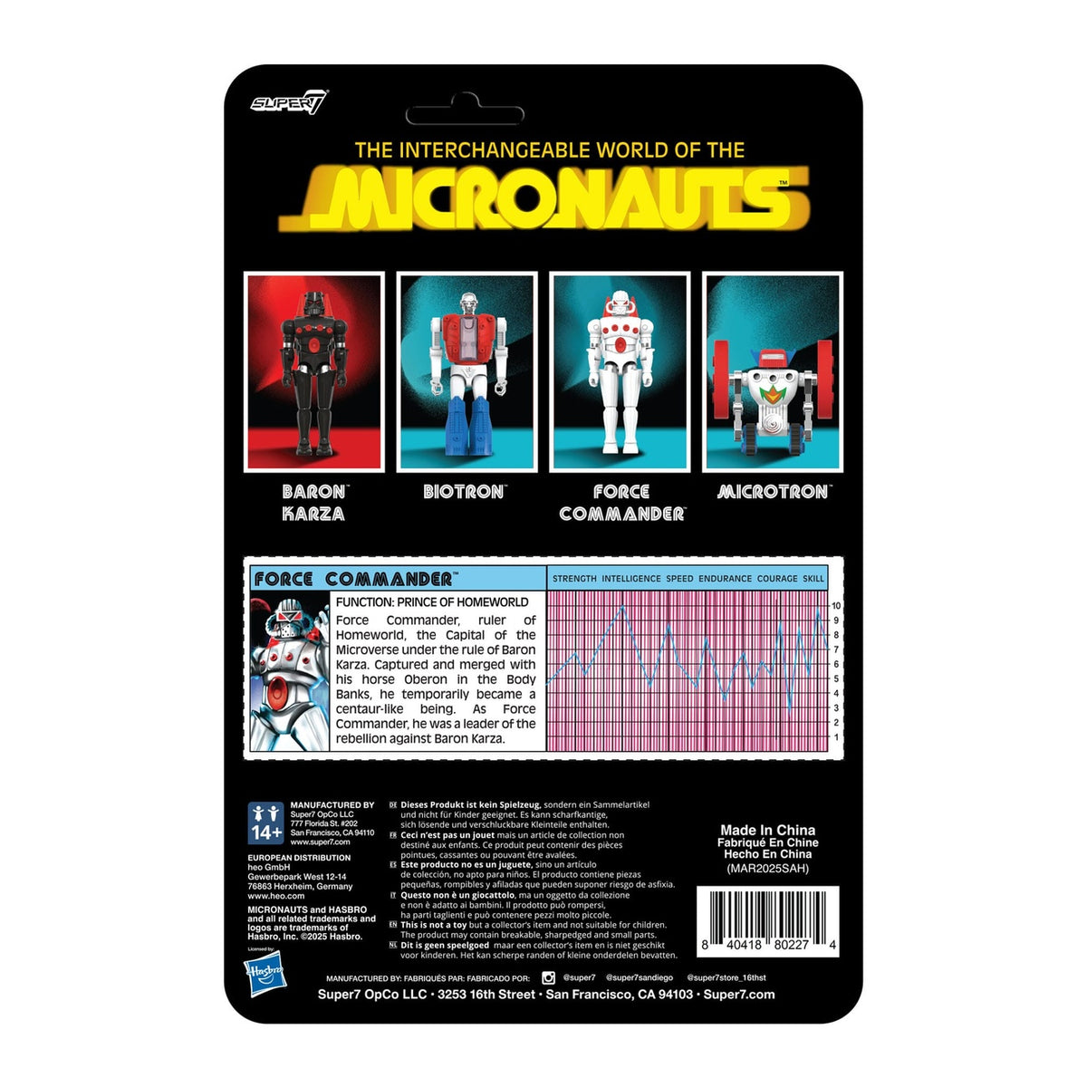 Produktbild Micronauts ReAction+ actionfigur Wave 02 Force Commander 9 cm