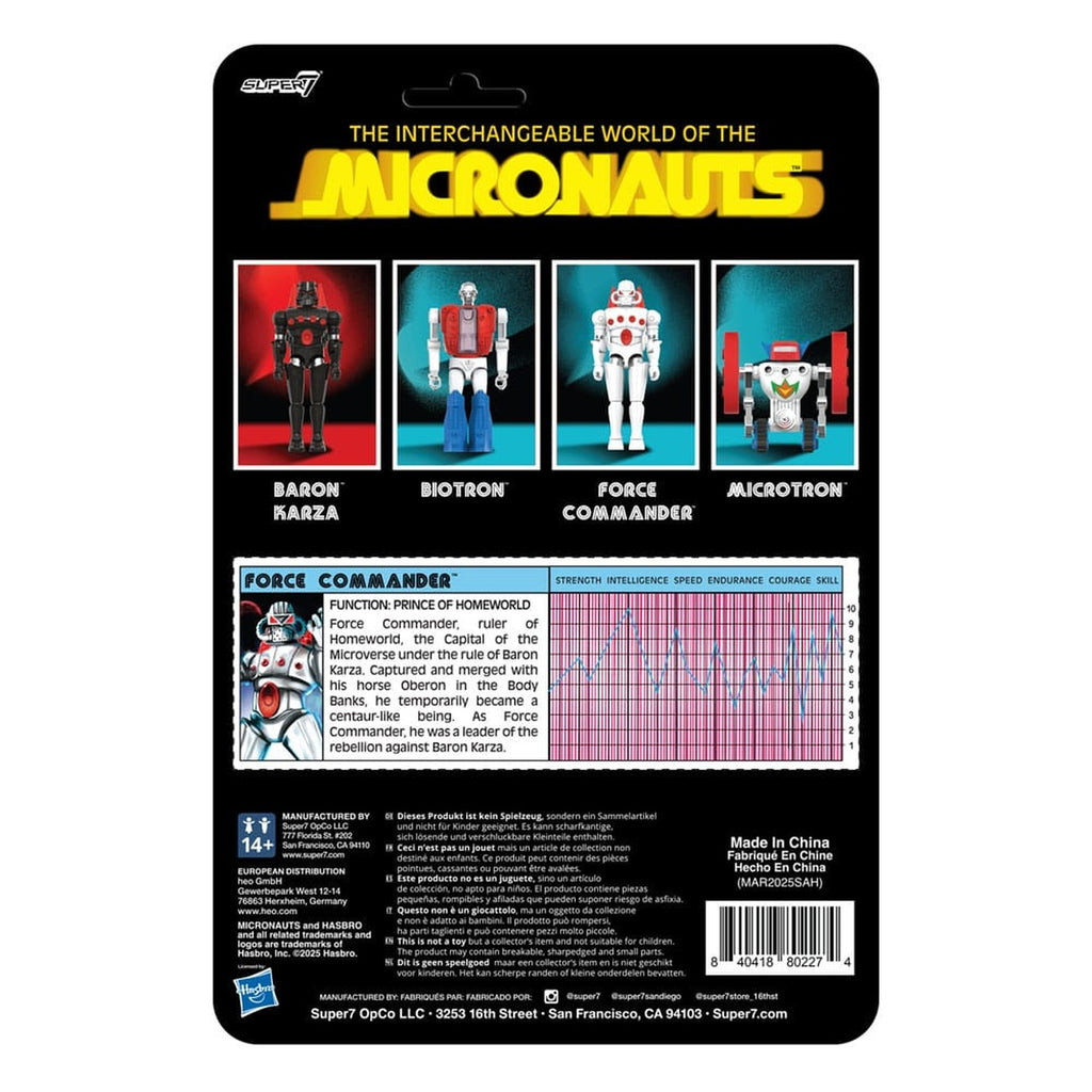 Produktbild Micronauts ReAction+ actionfigur Wave 02 Force Commander 9 cm