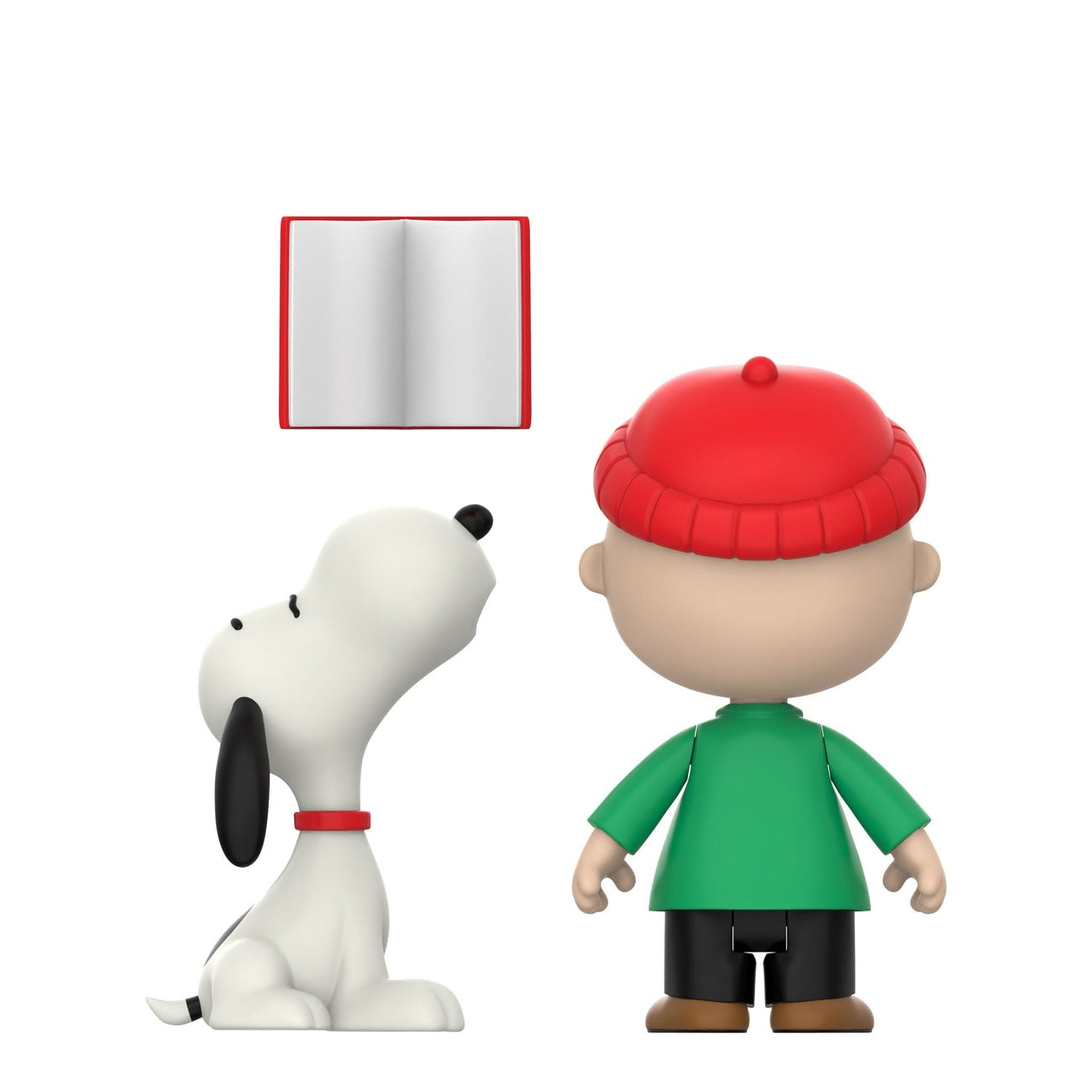 Produktbild Peanuts ReAction Actionfigurer 2-pack Charlie Brown och Snobben (Caroling) 10 cm