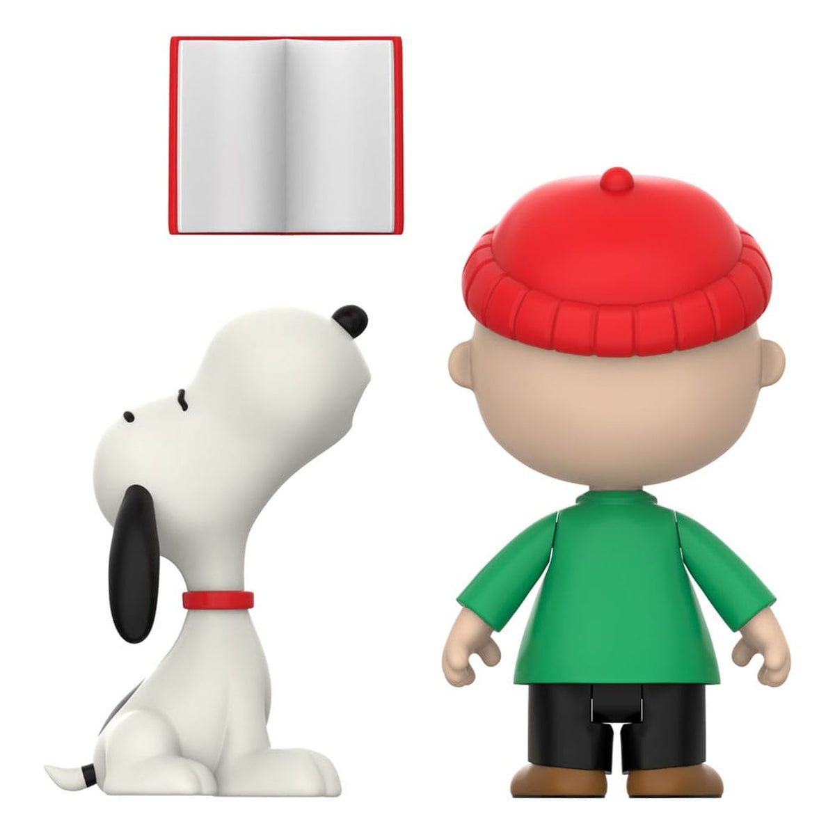 Produktbild Peanuts ReAction Actionfigurer 2-pack Charlie Brown och Snobben (Caroling) 10 cm