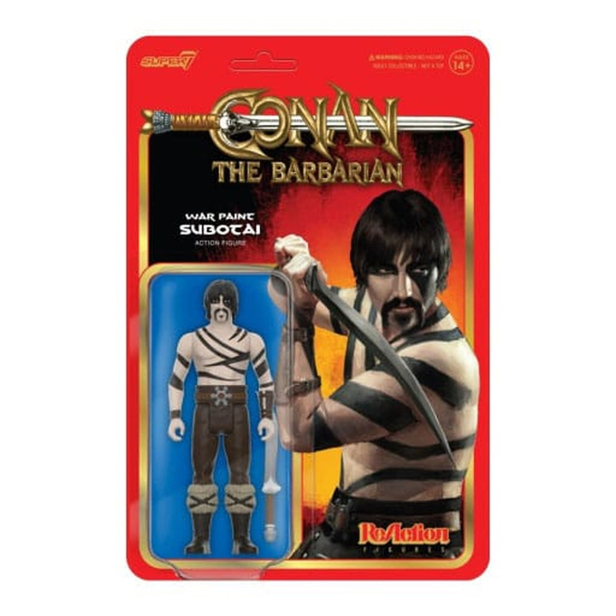 Produktbild Conan Barbaren ReAction Actionfigur Wave 02 Subotai (War Paint) 10 cm