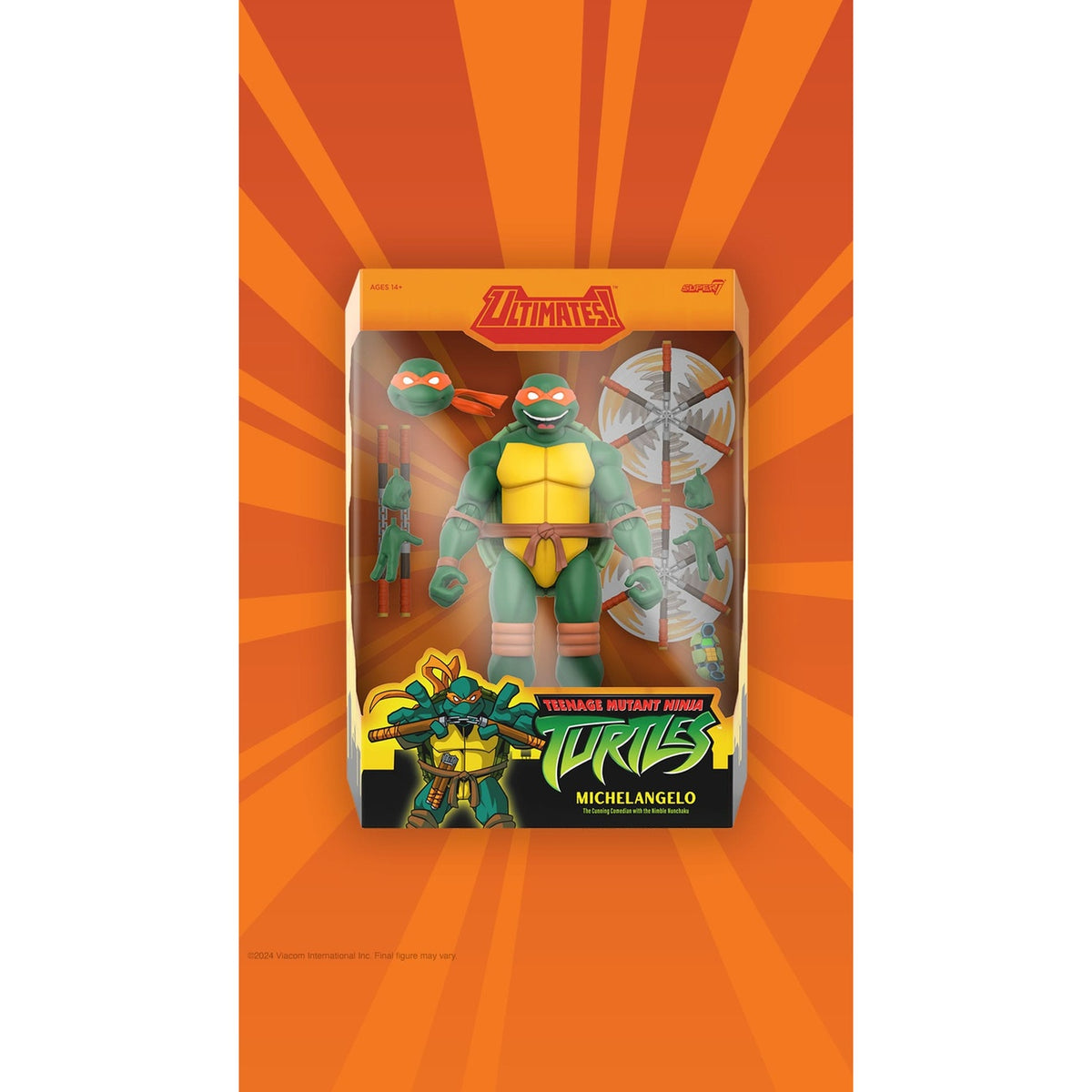 Produktbild Teenage Mutant Ninja Turtles Ultimates actionfigur Wave 12 Michelangelo 18 cm