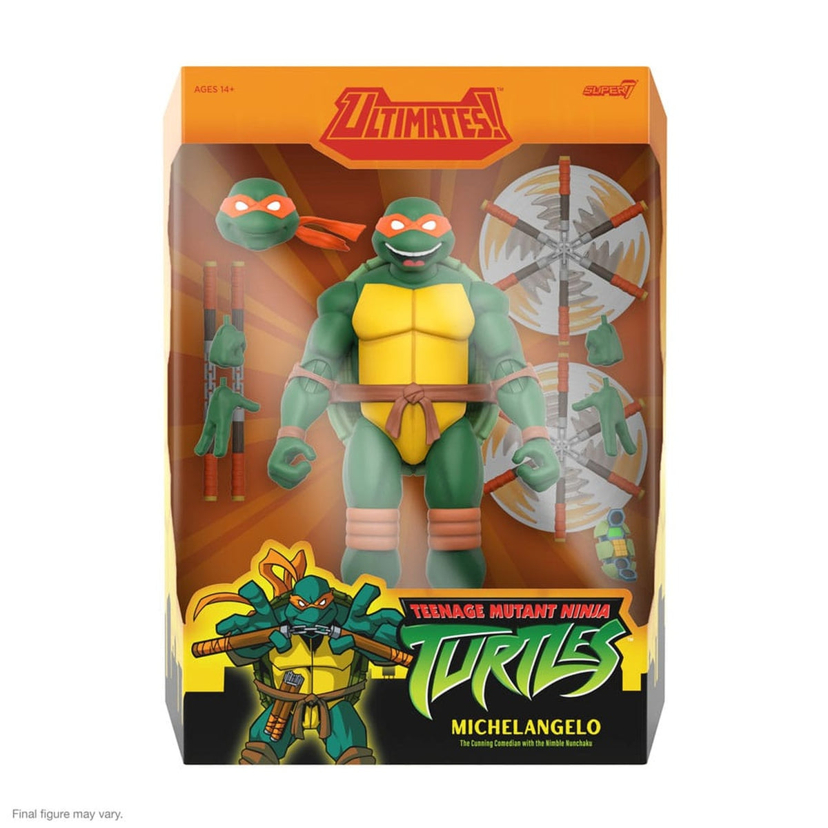 Produktbild Teenage Mutant Ninja Turtles Ultimates actionfigur Wave 12 Michelangelo 18 cm