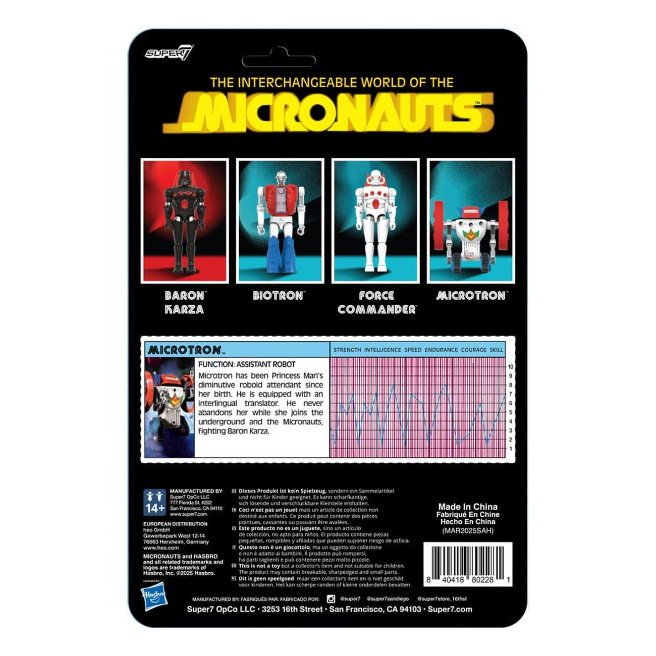 Produktbild Micronauts ReAction+ actionfigur Wave 02 Microtron 9 cm