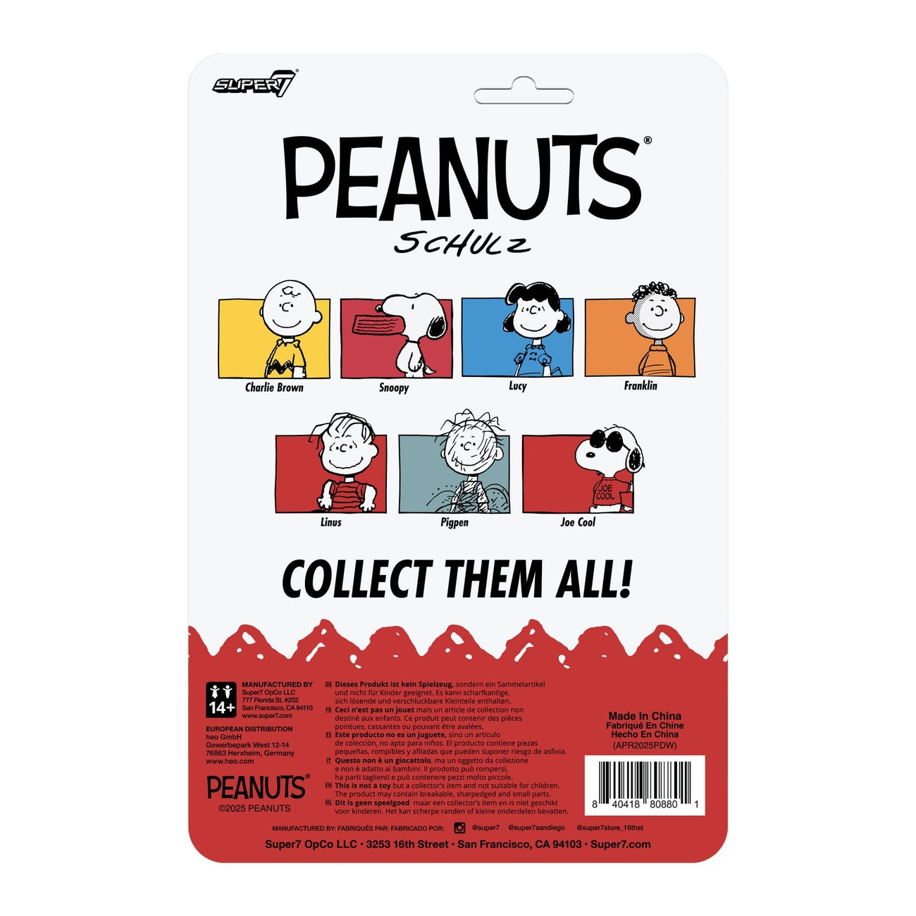 Produktbild Peanuts ReAction actionfigur Wave 8 Joe Cool 9 cm
