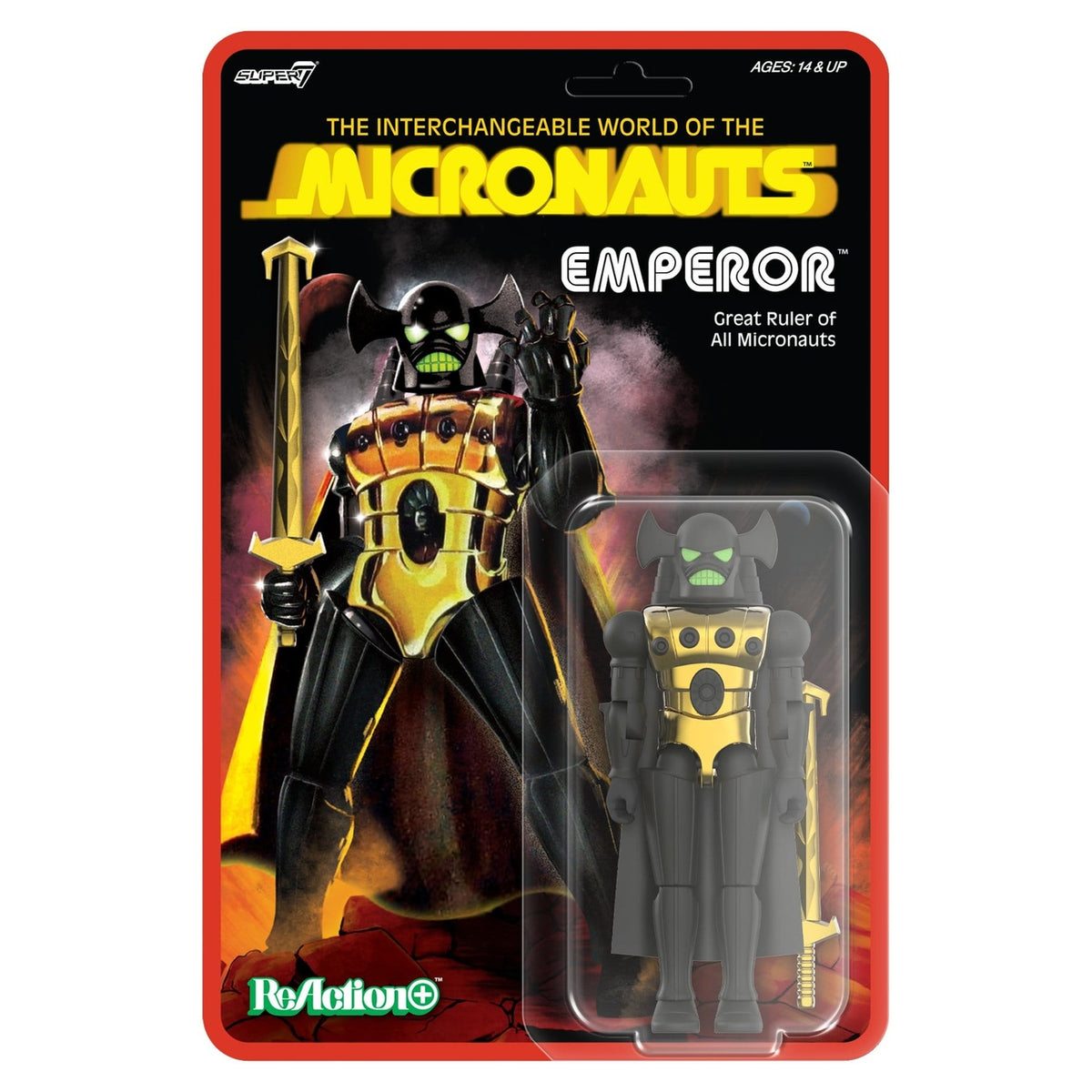 Produktbild Micronauts ReAction+ actionfigur Wave 03 Emperor 10 cm