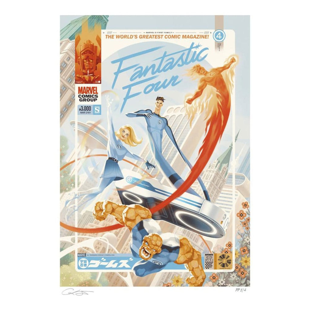 Produktbild Marvel Fantastic Four nr 48 konsttryck Marvel's First Family: The Fantastic Four! 61 x 41 cm – utan ram