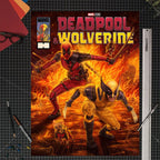 Produktbild Marvel Konstaffisch Deadpool & Wolverine 46 x 61 cm – utan ram