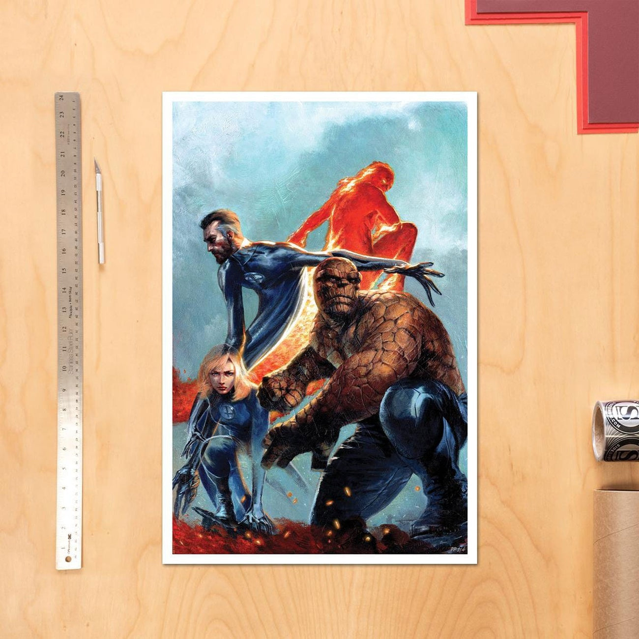 Produktbild Marvel konsttryck The Fantastic Four 41 x 61 cm - utan ram