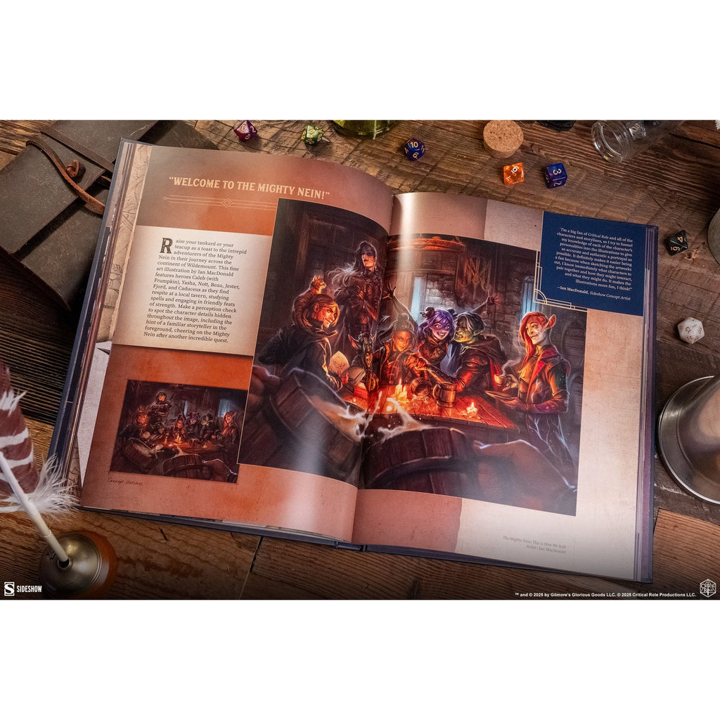 Produktbild Sideshow Collectibles-bok A Decade of Destiny: The Critical Role Collection av Sideshow *Engelsk version*