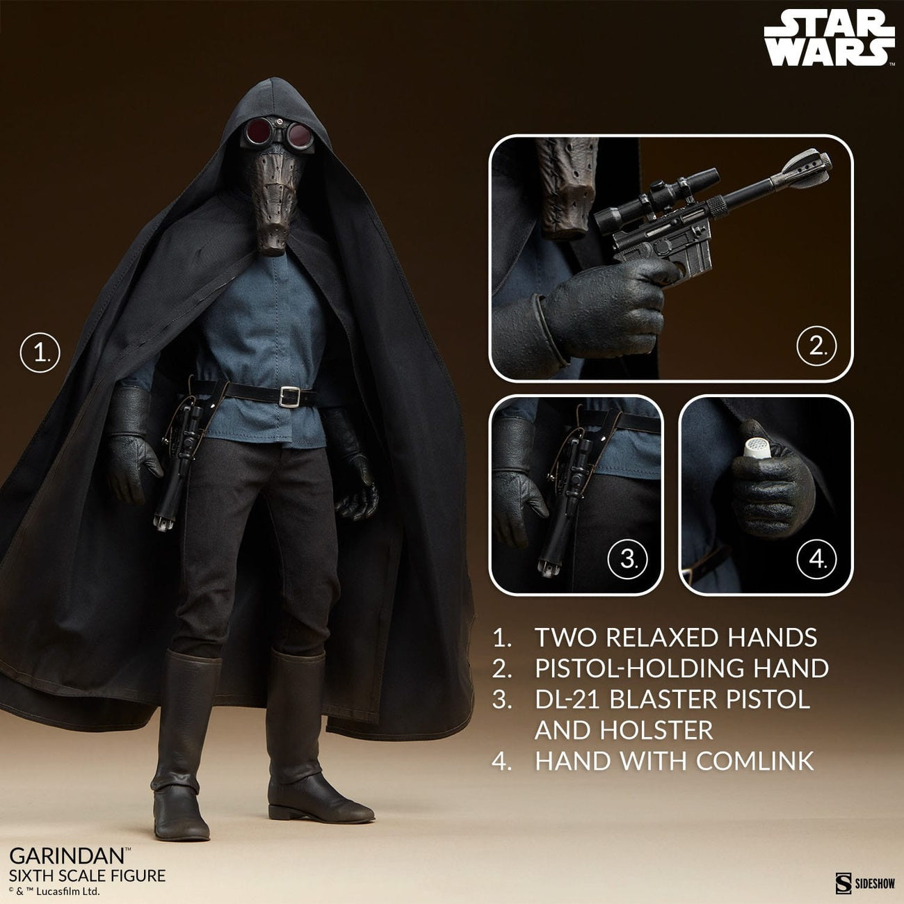 Produktbild Star Wars Episod IV Scum & Villainy Actionfigur 1/6 Garindan 30 cm