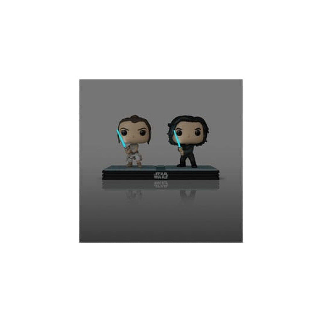 Produktbild Star Wars POP! Movie Moments Vinyl-bobbleheadfigurer dubbelpack Kylo & Rey 9 cm