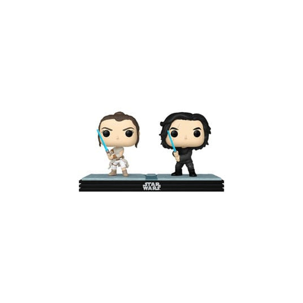 Produktbild Star Wars POP! Movie Moments Vinyl-bobbleheadfigurer dubbelpack Kylo & Rey 9 cm