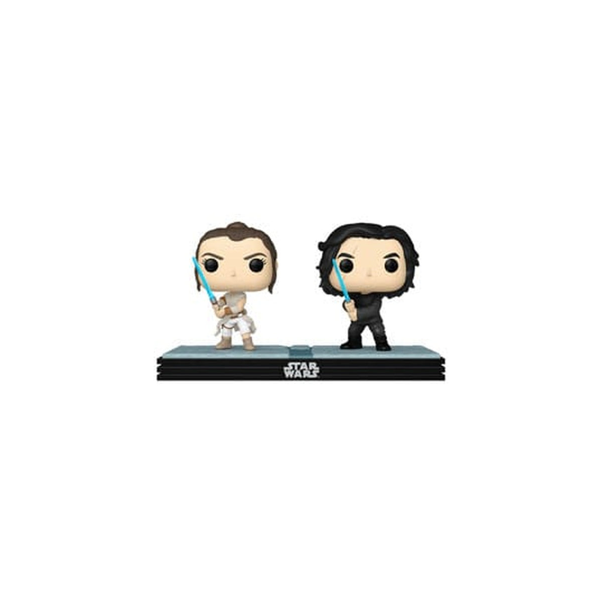 Produktbild Star Wars POP! Movie Moments Vinyl-bobbleheadfigurer dubbelpack Kylo & Rey 9 cm