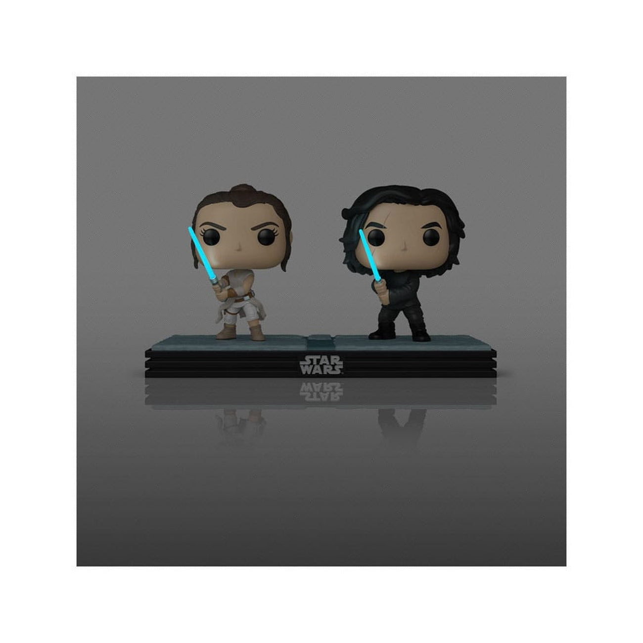 Produktbild Star Wars POP! Movie Moments Vinyl-bobbleheadfigurer dubbelpack Kylo & Rey 9 cm