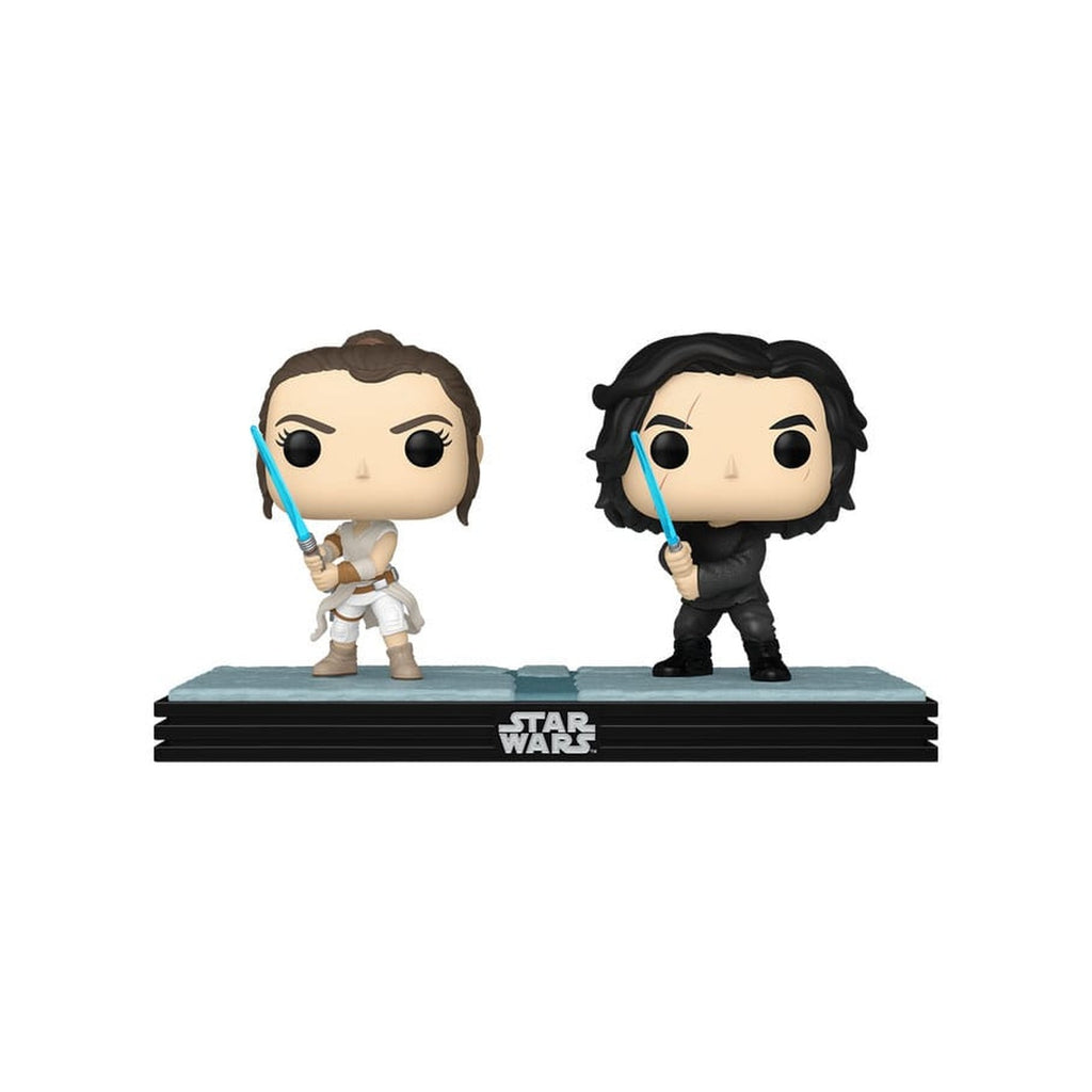 Produktbild Star Wars POP! Movie Moments Vinyl-bobbleheadfigurer dubbelpack Kylo & Rey 9 cm