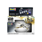 Produktbild Star Wars-modellbyggsats med bas­tillbehör 1/57 Carson Tevas X-Wing Fighter 22 cm