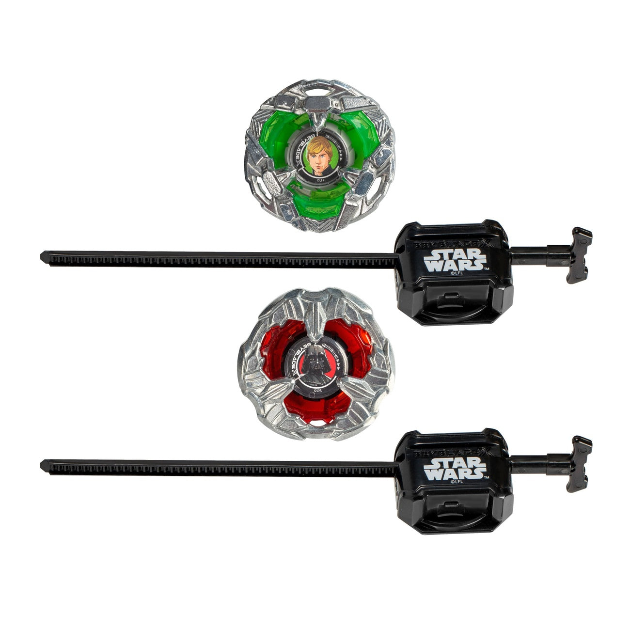 Produktbild Beyblade X och Star Wars-collab Luke Skywalker 4-80B vs Darth Vader 4-60B