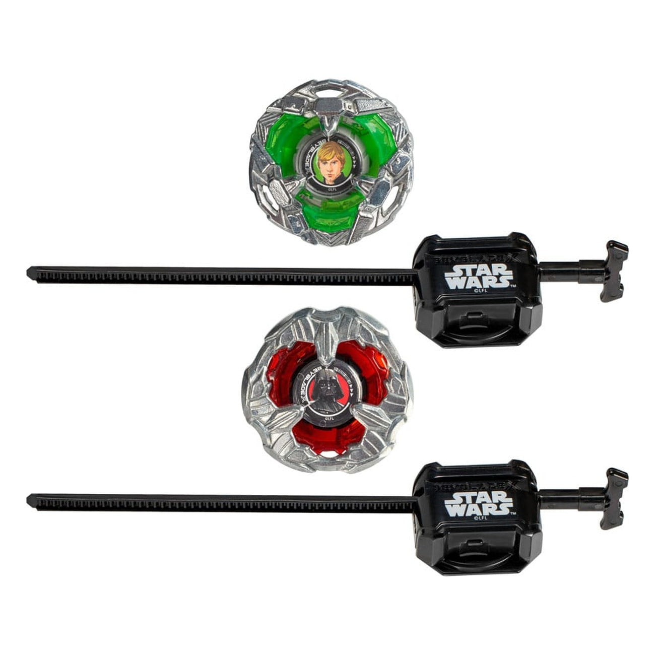 Produktbild Beyblade X och Star Wars-collab Luke Skywalker 4-80B vs Darth Vader 4-60B