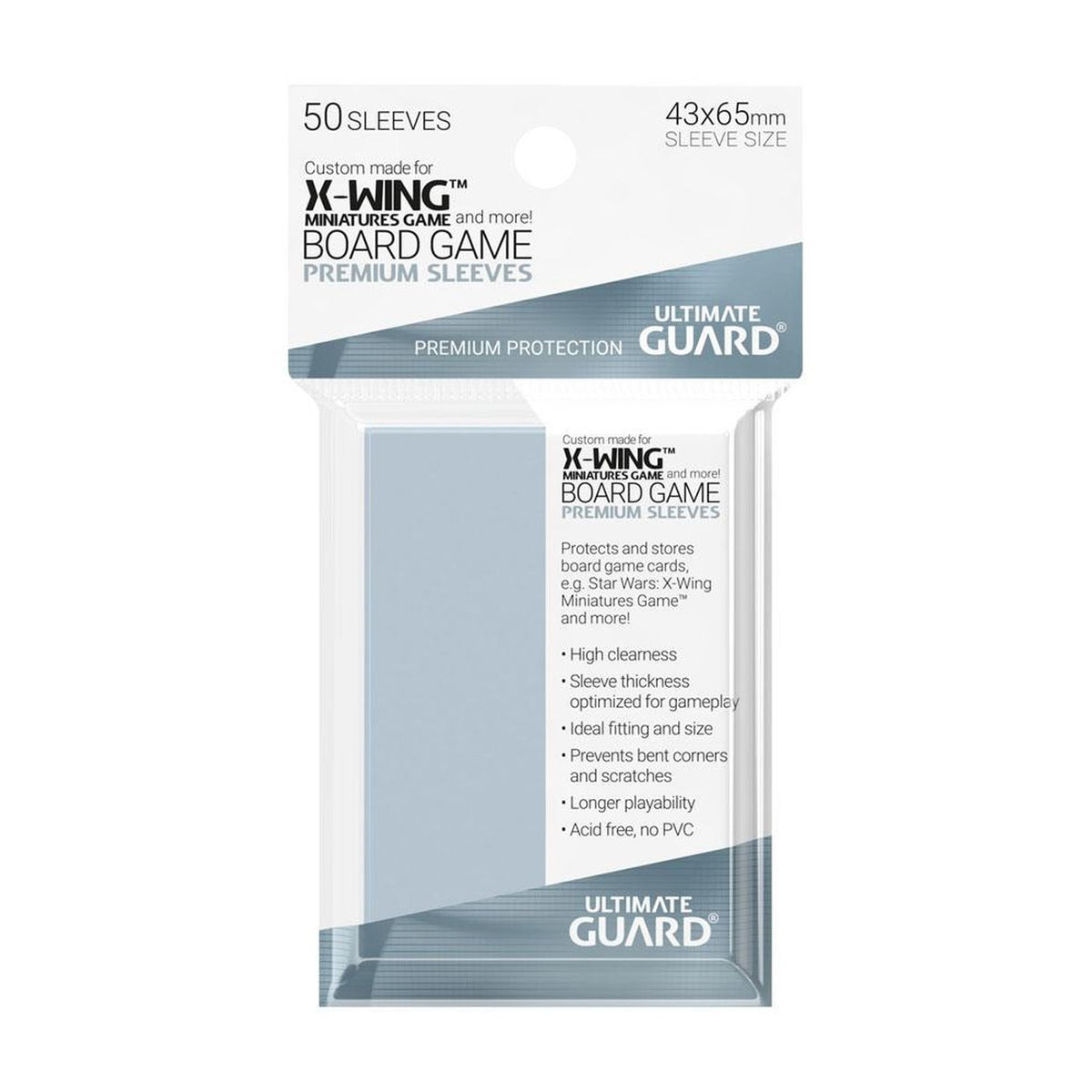 Produktbild Ultimate Guard brädspels-kortfickor (50) – X-Wing Miniatures Game