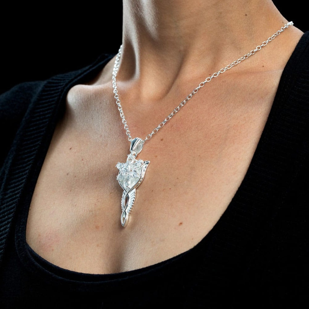 Produktbild Sagan om Ringen Arwens Aftonstjärna Hänge med kedja Replika Sterlingsilver