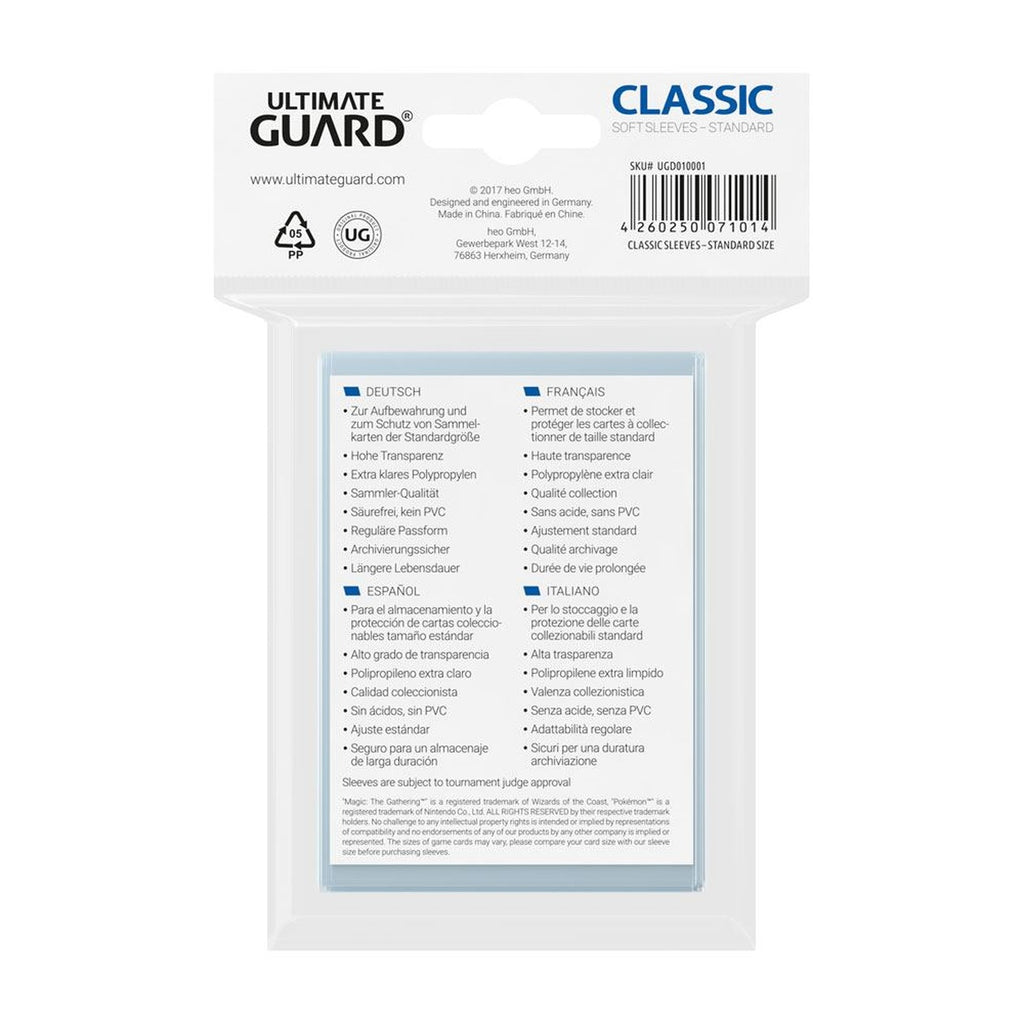 Produktbild Ultimate Guard Classic Sleeves Standardstorlek (100)