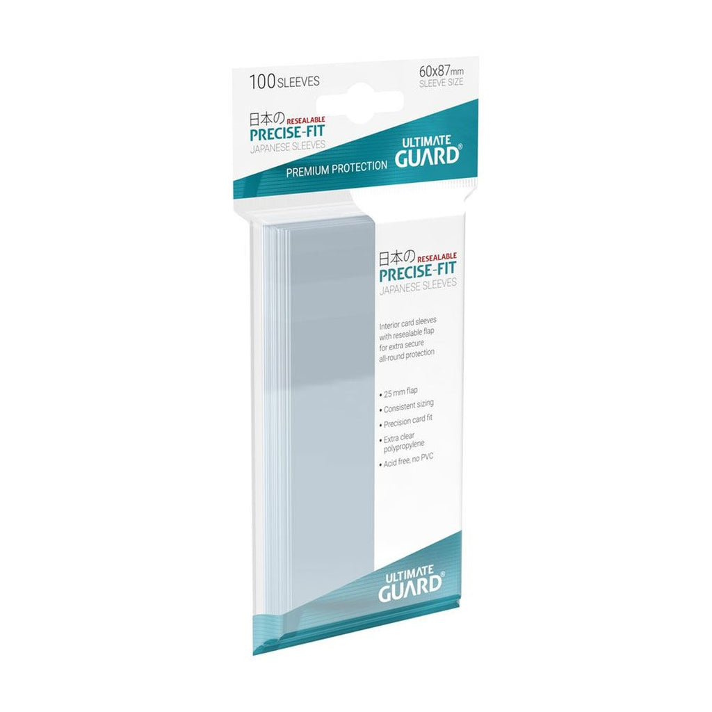 Produktbild Ultimate Guard Precise-Fit Sleeves Japansk Storlek (100) - Återförslutningsbara
