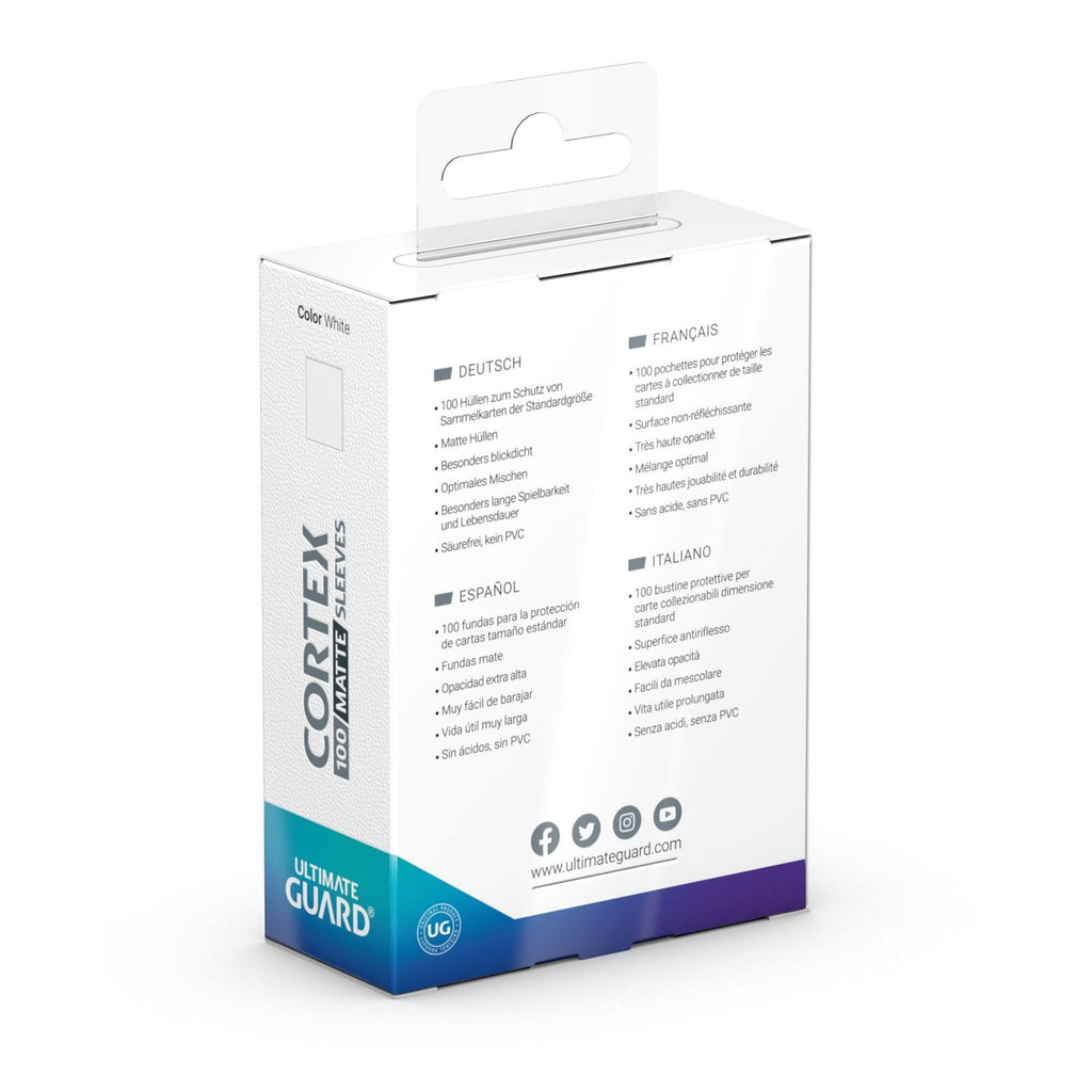 Produktbild Ultimate Guard Cortex Sleeves Mat Standardstorlek (100) – Vit