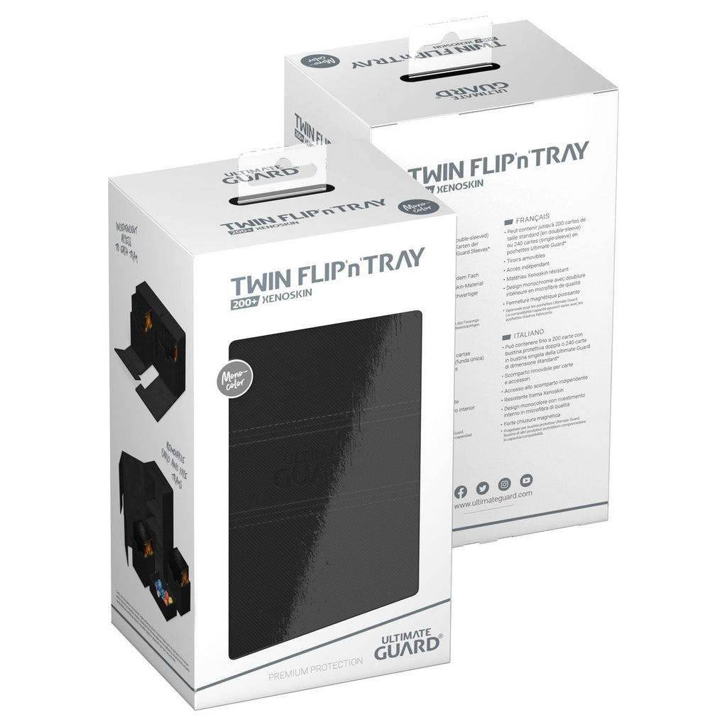 Produktbild Ultimate Guard Twin Flip'n'Tray 200+ Xenoskin - Svart