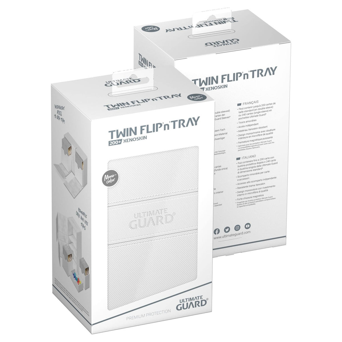 Product image Ultimate Guard Twin Flip'n'Tray 200+ Xenoskin - White
